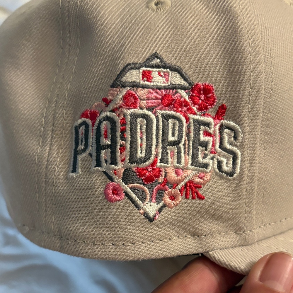 San Diego Padres Pink & Beige Fitted Hat - Picture 2 of 4